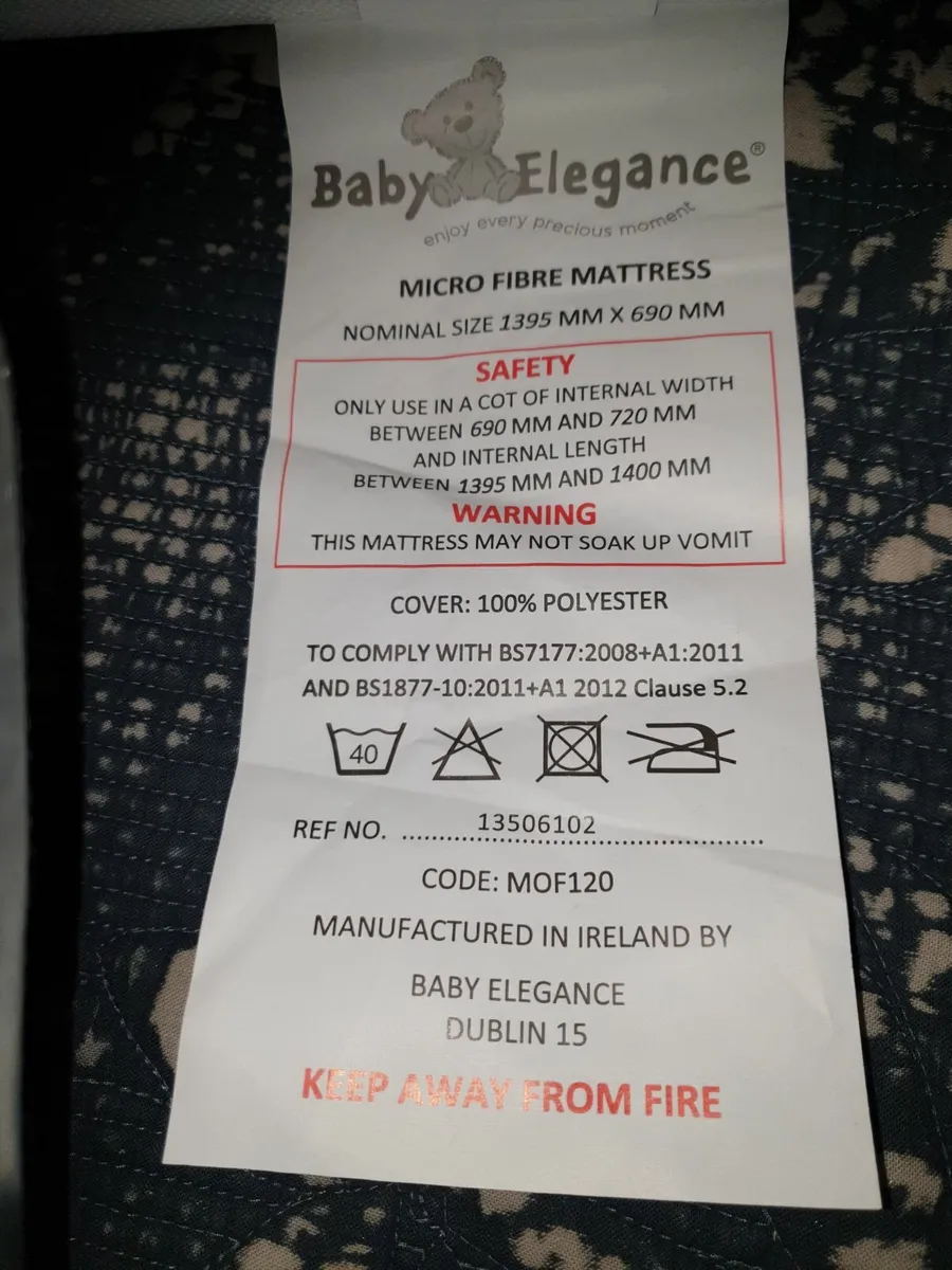 Toddler Bed with Baby Elegance Mattress - Image 2