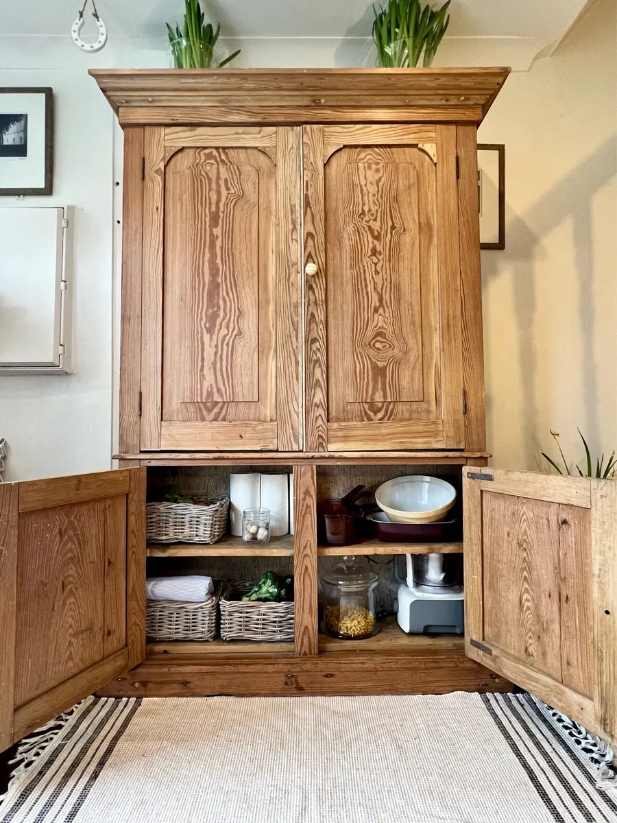 Antique pine kitchen pantry - Image 2