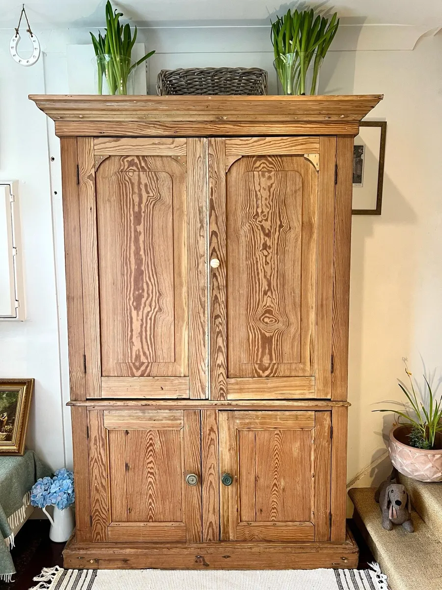 Antique pine kitchen pantry - Image 4