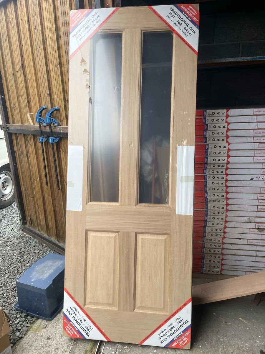 Interior door solid white oak