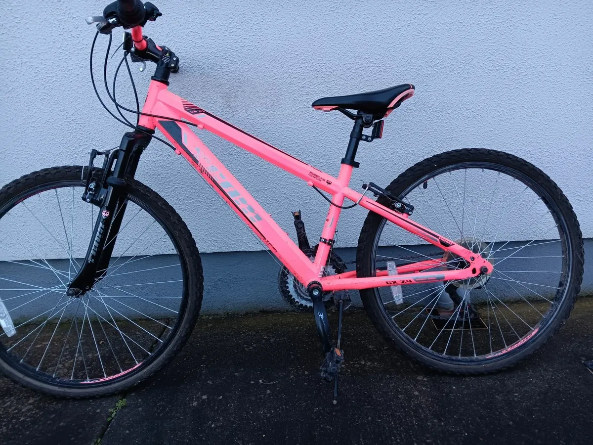Bike Team GX24 18-Speed Mountain Bike in pink. - Image 2