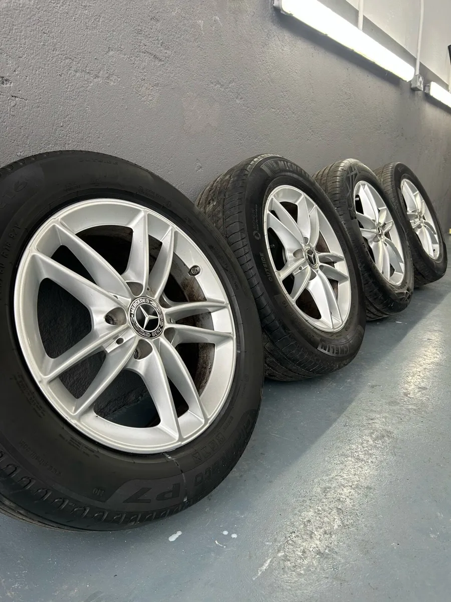 16” GENUINE MERCEDES A CLASS ALLOY WHEELS & TYRES - Image 1