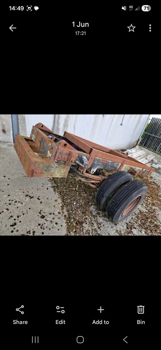 Trailer chassis loader bucket,  weight block - Image 4