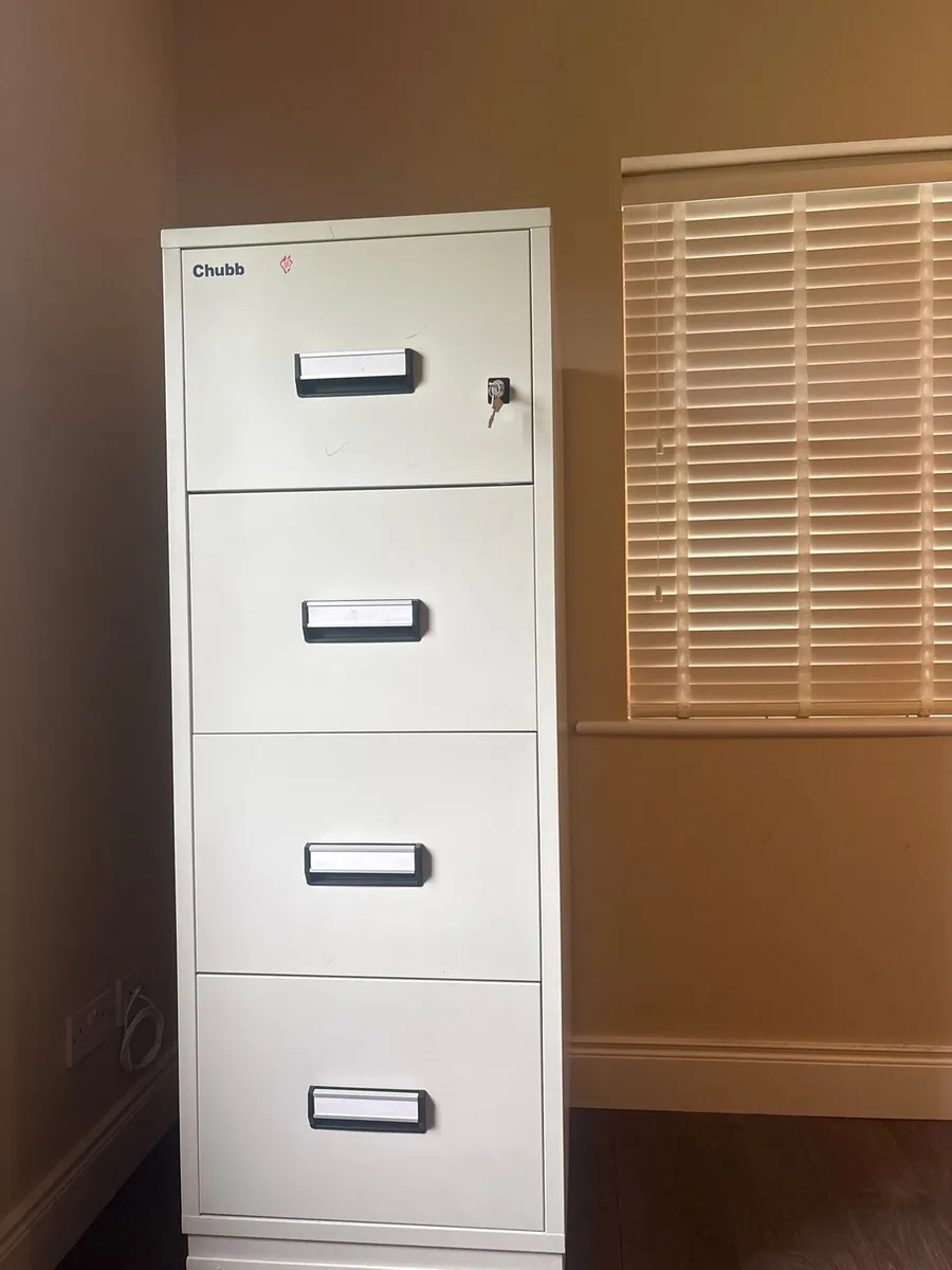 Chubb 4 Drawer Fireproof Filing Cabinet