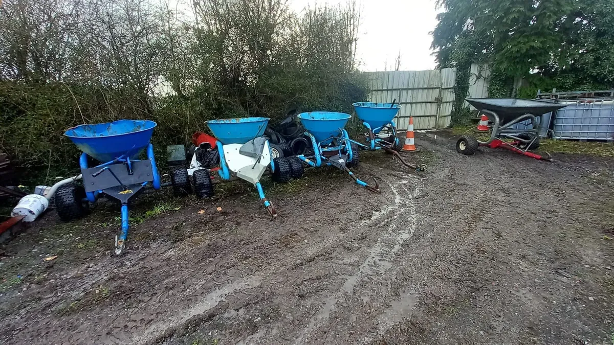 Selection of Old Fertiliser Spreaders - Image 4