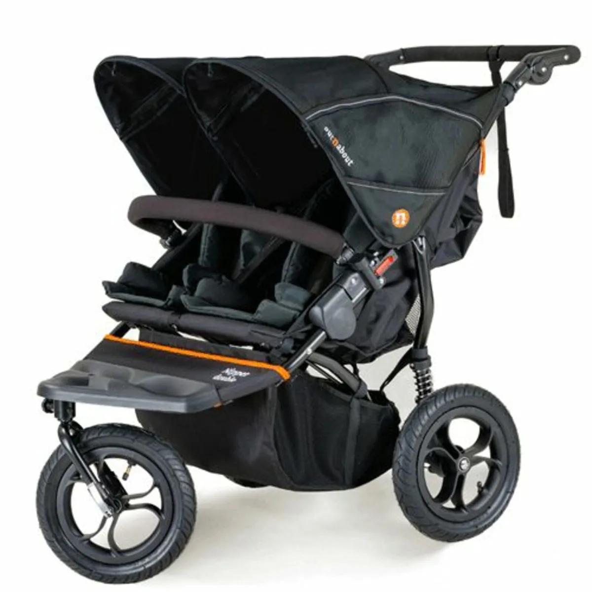 Out & About Double Buggy Black