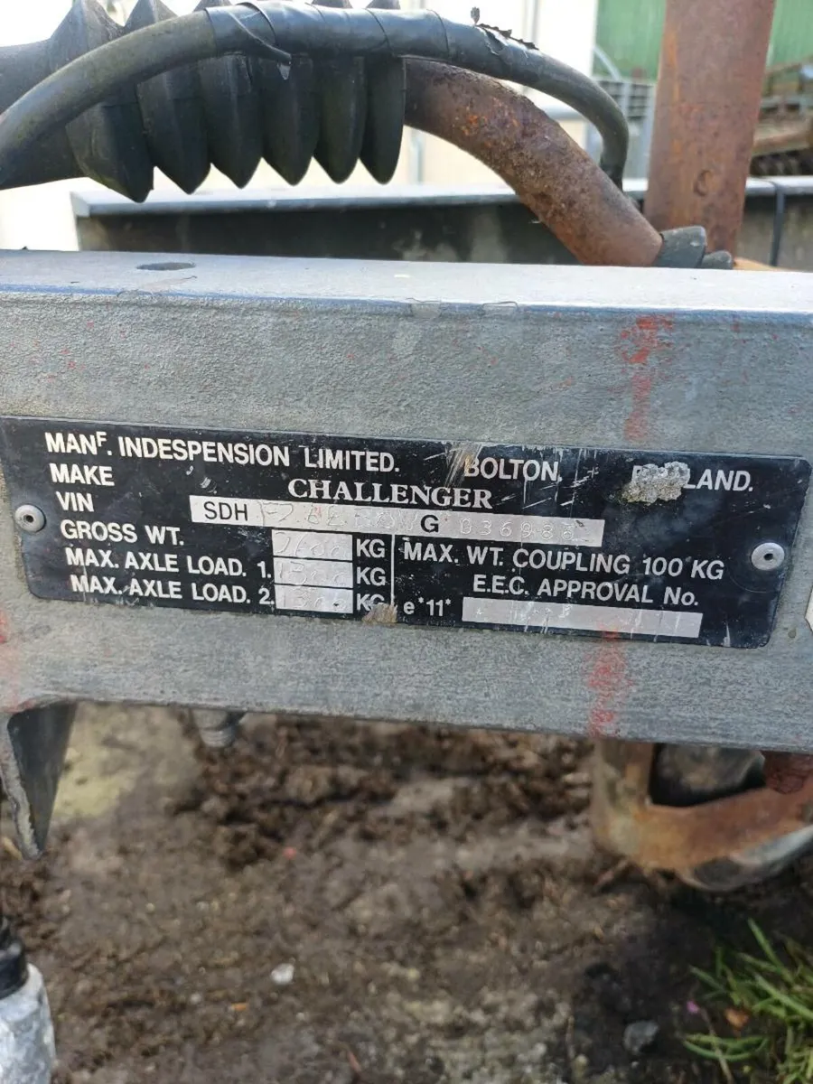 INDESPENSION 8X5 DROP SIDE TRAILER - Image 4