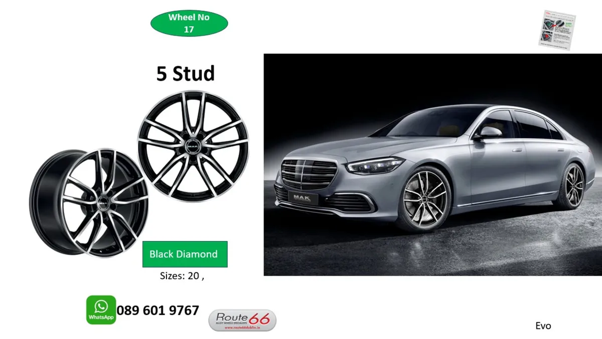 Mercedes alloy wheelsRoute 66 - Image 1