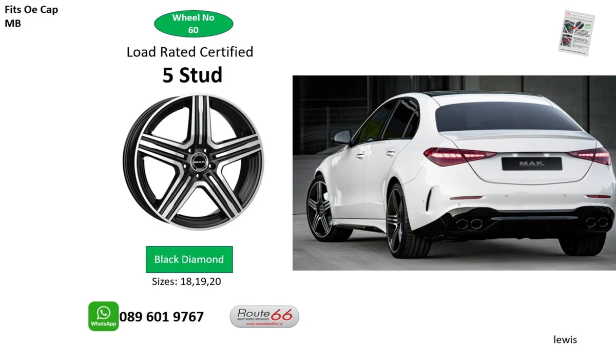 Mercedes alloy wheelsRoute 66 - Image 4
