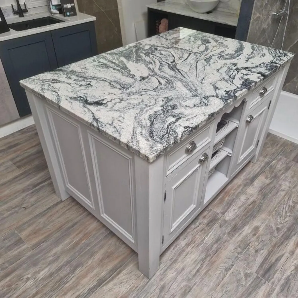 Kitchen Island with Granite Top - Image 3