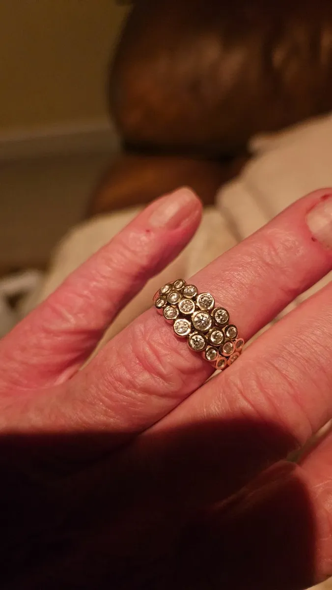 1ct Lab Grown Diamond "Bubble" ring - Image 3