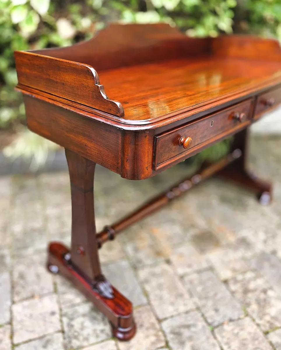 Victorian Library Table- Circa 1860 - Image 4