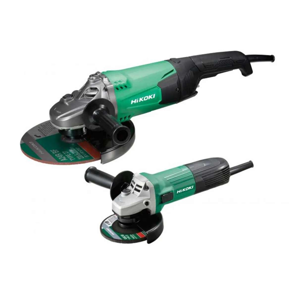 Hikoki Twin Pack Angle Grinder Set – 230V / 110V