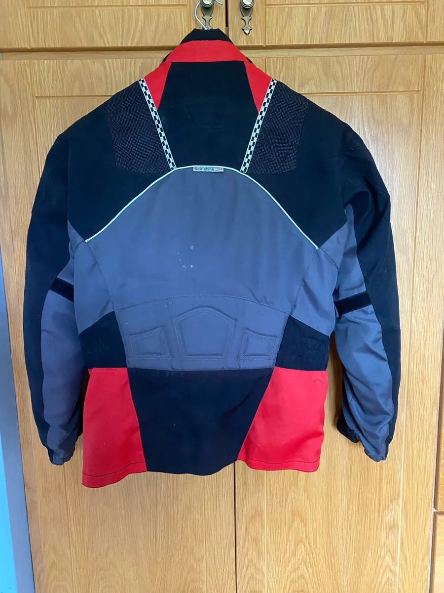 Scotchlite 3M leather biker jacket - Image 2