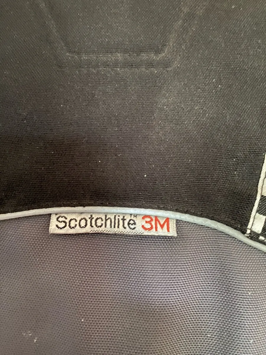 Scotchlite 3M leather biker jacket - Image 3