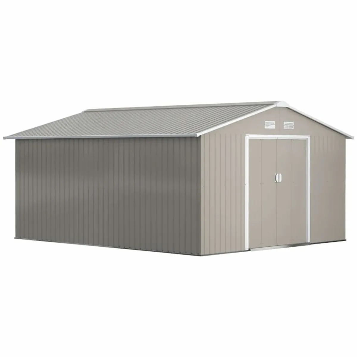 13 x 11ft Large Metal Storage Shed Sliding Doors - - Image 2