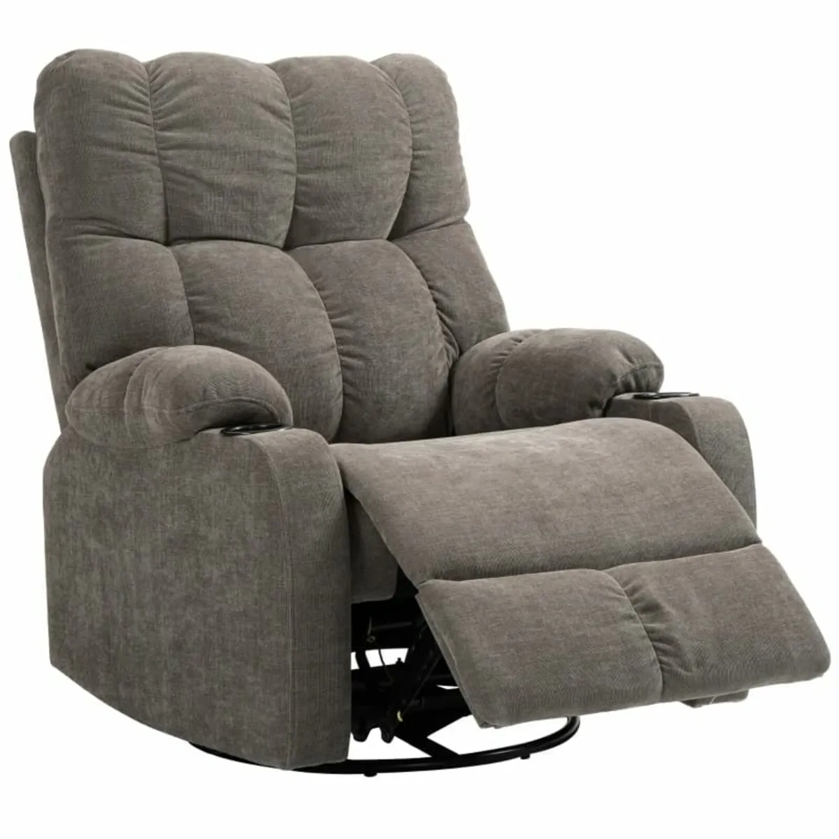 Recliner with Footrest, Reclining Chair, Swivel, u - Image 3