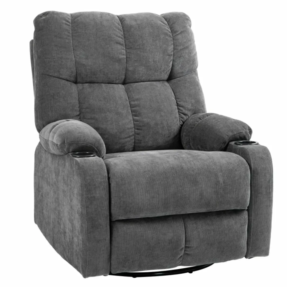 Recliner with Footrest, Reclining Armchair, Swivel - Image 1