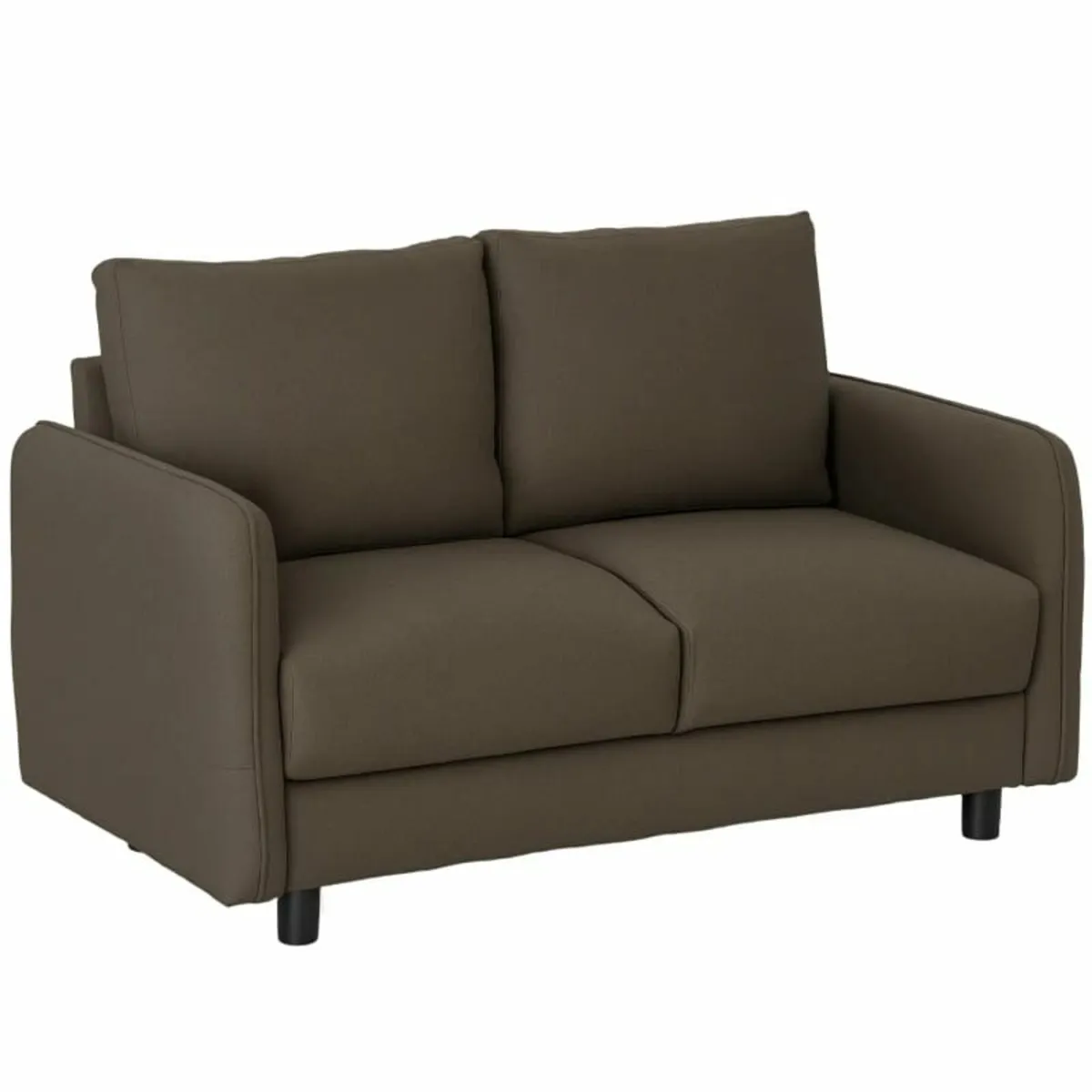 Two-seater sofa with storage, upholstered velvet s - Image 1