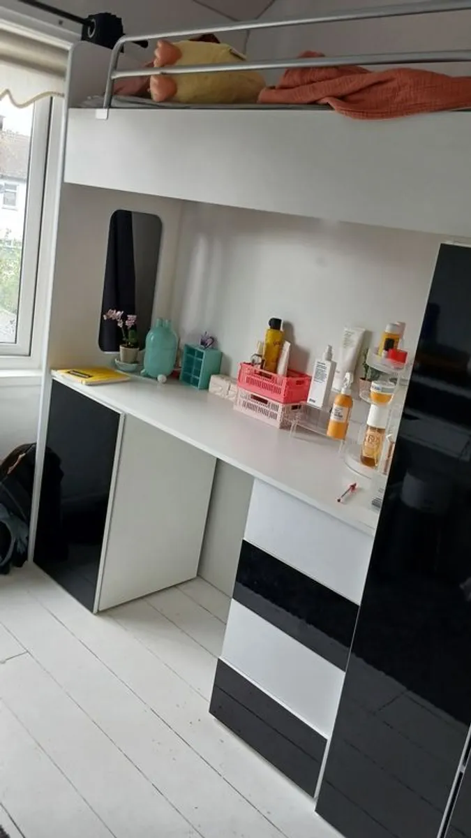 Two High Sleepers/ Beds with desk/wardrobe - Image 3