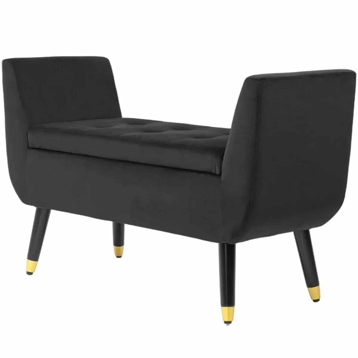 Bench with Armrests and Storage, Chest Bench, velv - Image 1