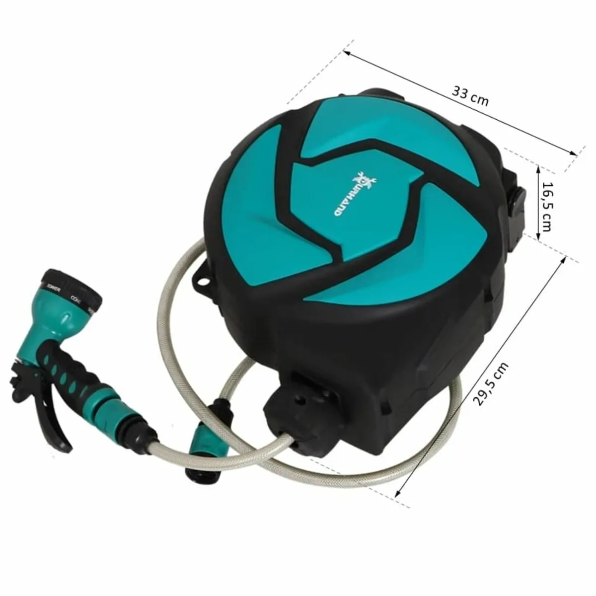 10m Garden Auto Hose Reel Wall Mounted Retractable - Image 3