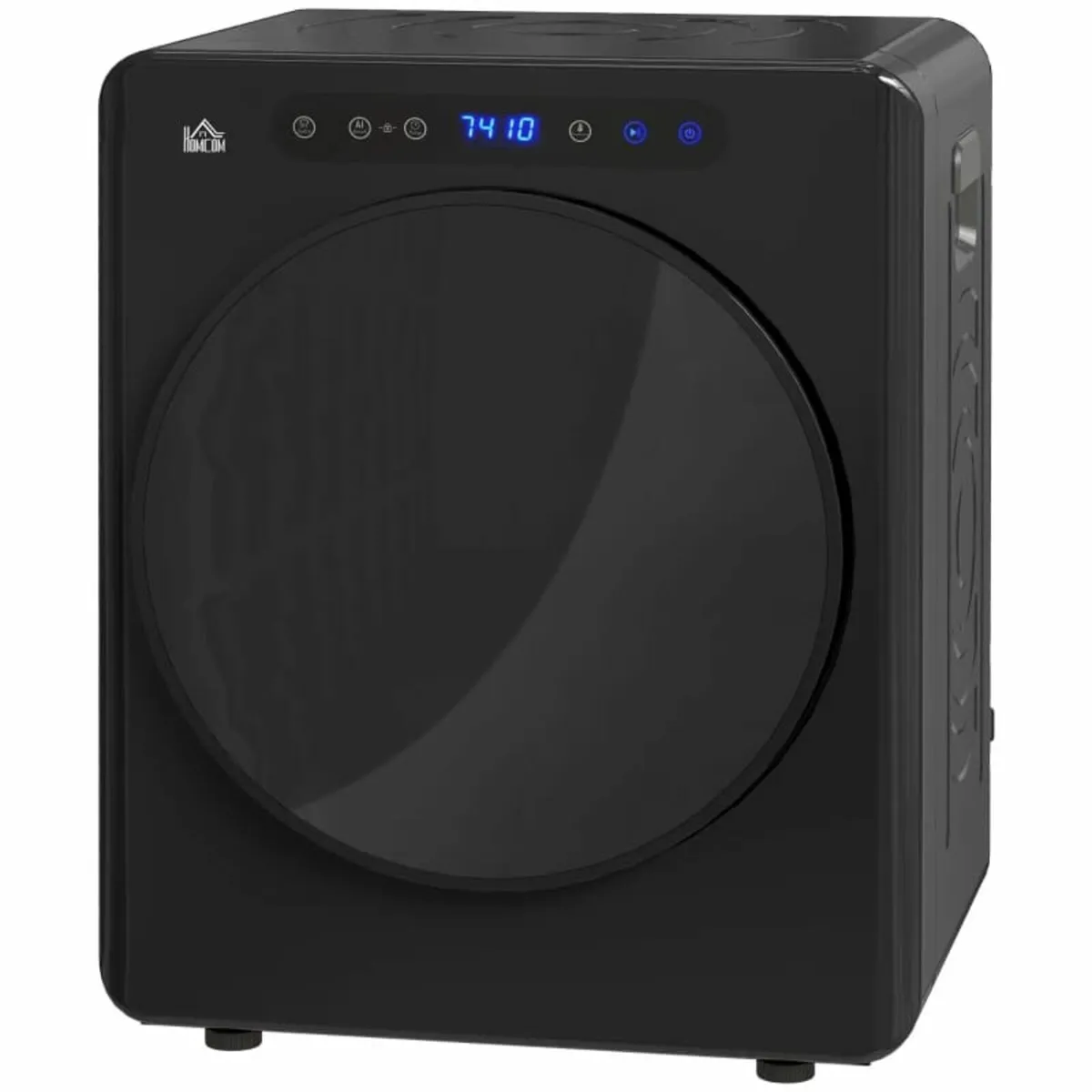 4kg Compact 40-60℃ Tumble Dryer - Black - Image 2