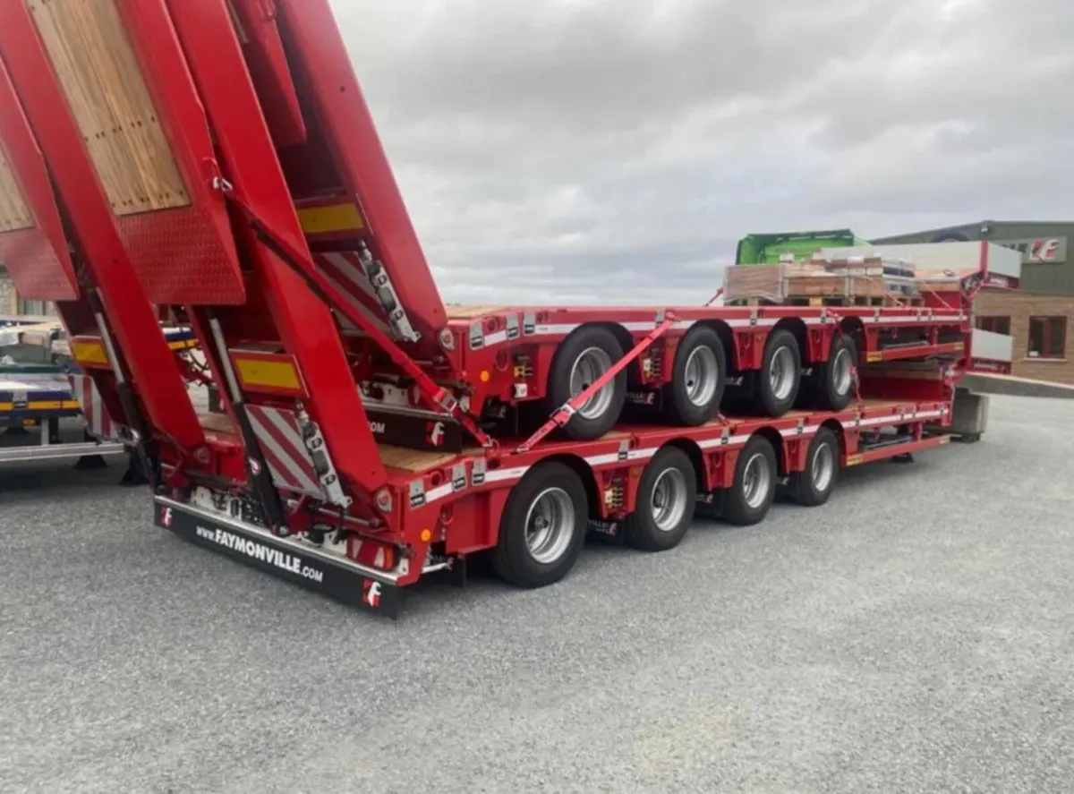 FAYMONVILLE 4 AXLE 9FT WIDE TRAILERS IN STOCK - Image 1