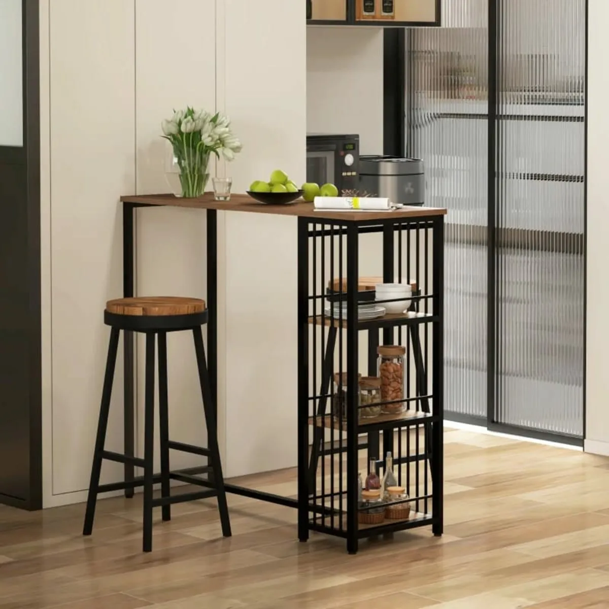 Table Standing Counter Kitchen Counter, Industrial - Image 3