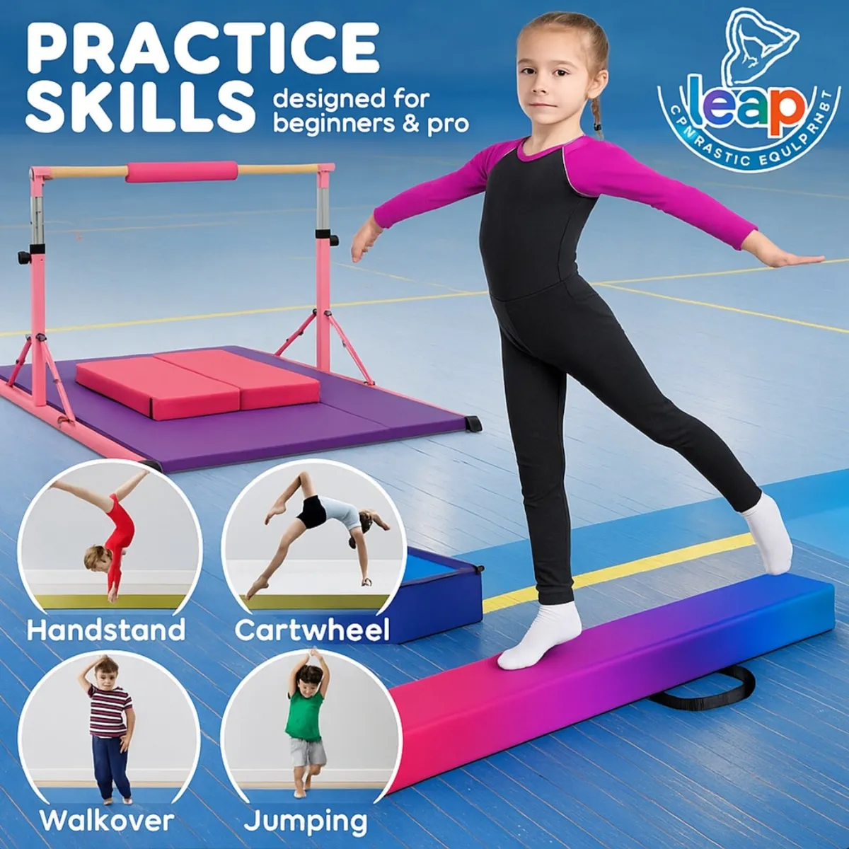 Gymnastics Bar Kit with beam save 50€ - Image 2