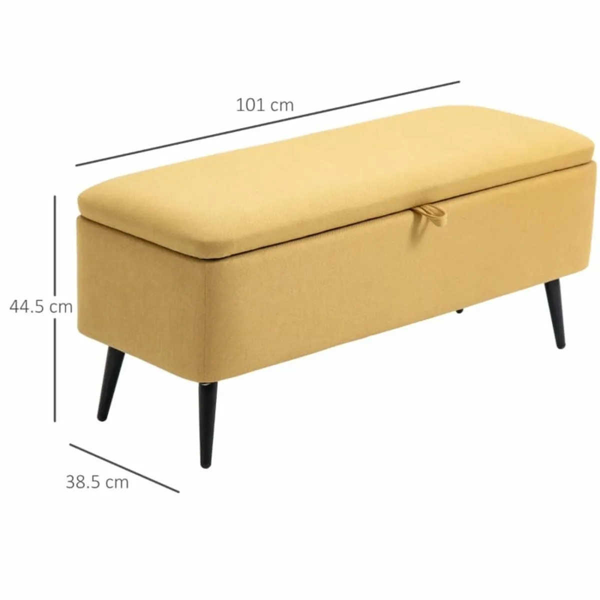 Storage Bench, Storage Trunk, Upholstered Bench, L - Image 4
