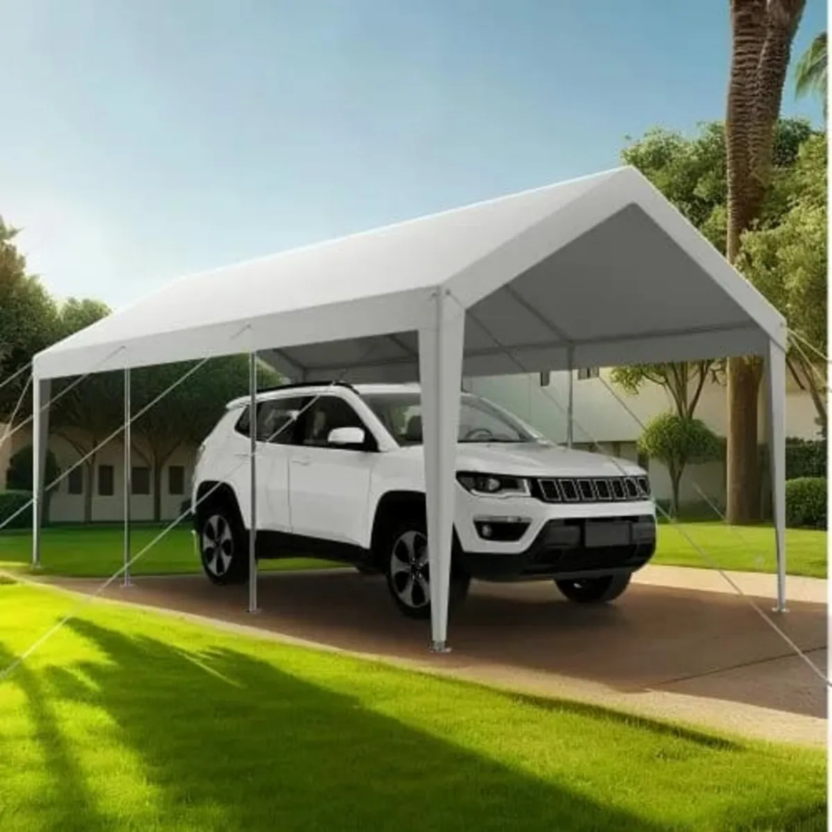 Carport, 10 x 20 FT Outdoor Car Canopy, Potable Ca - Image 3