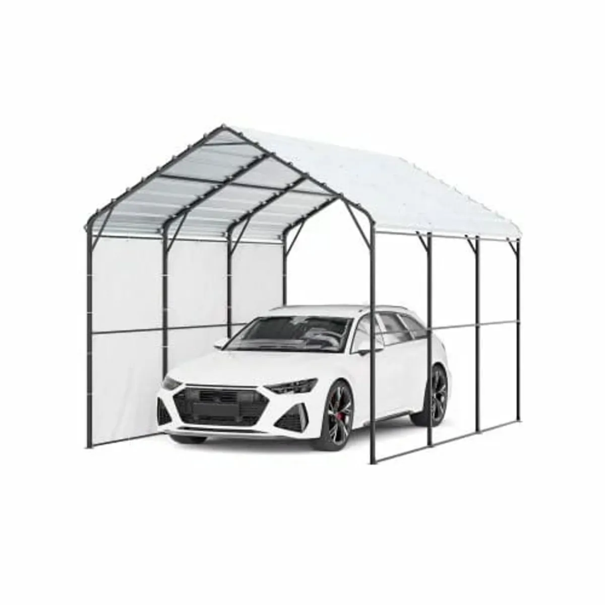 Heavy Duty Metal Carport, 10' x 15' Outdoor Carpor - Image 1