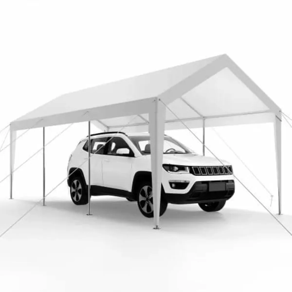 Carport, 10 x 20 FT Outdoor Car Canopy, Potable Ca - Image 1