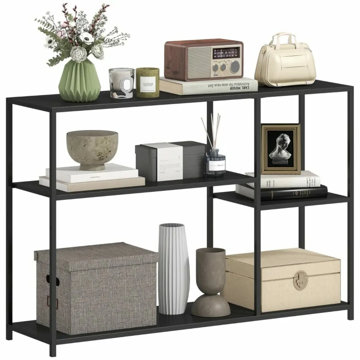 Console table, 4 tiers, steel frame, for hallway, - Image 2