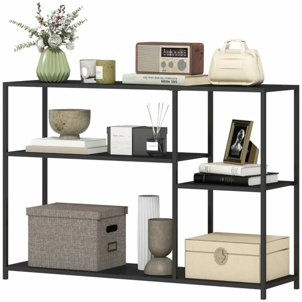 Console table, 4 tiers, steel frame, for hallway, - Image 3