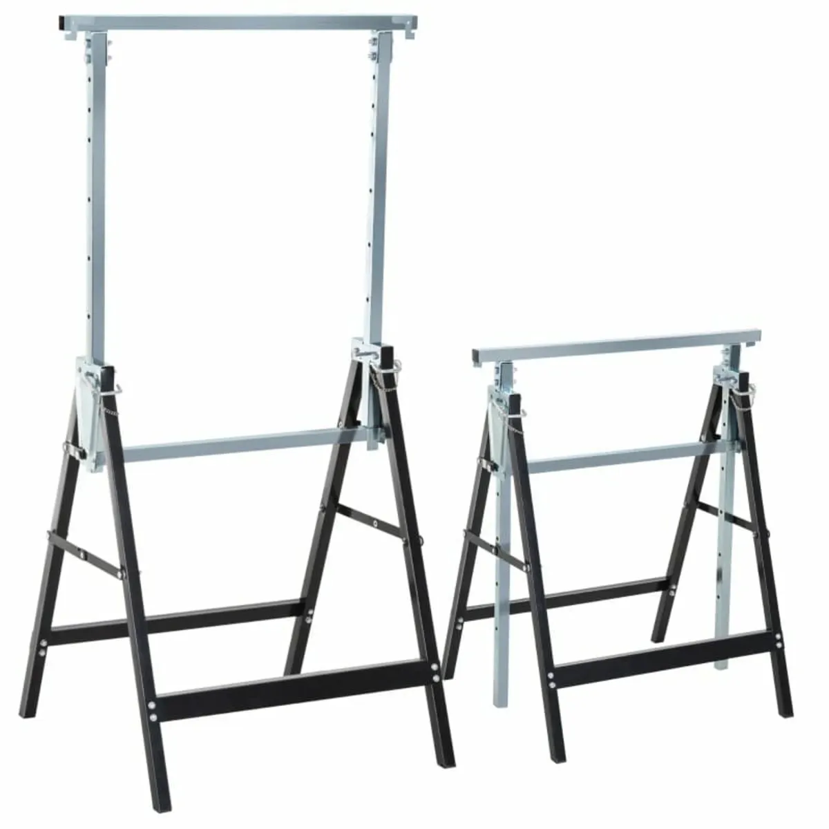 Set of 2 Adjustable Telescopic Builders Trestle DI - Image 1