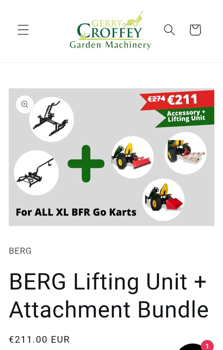 Berg Lifting Unit & Accessory Sets - Image 1