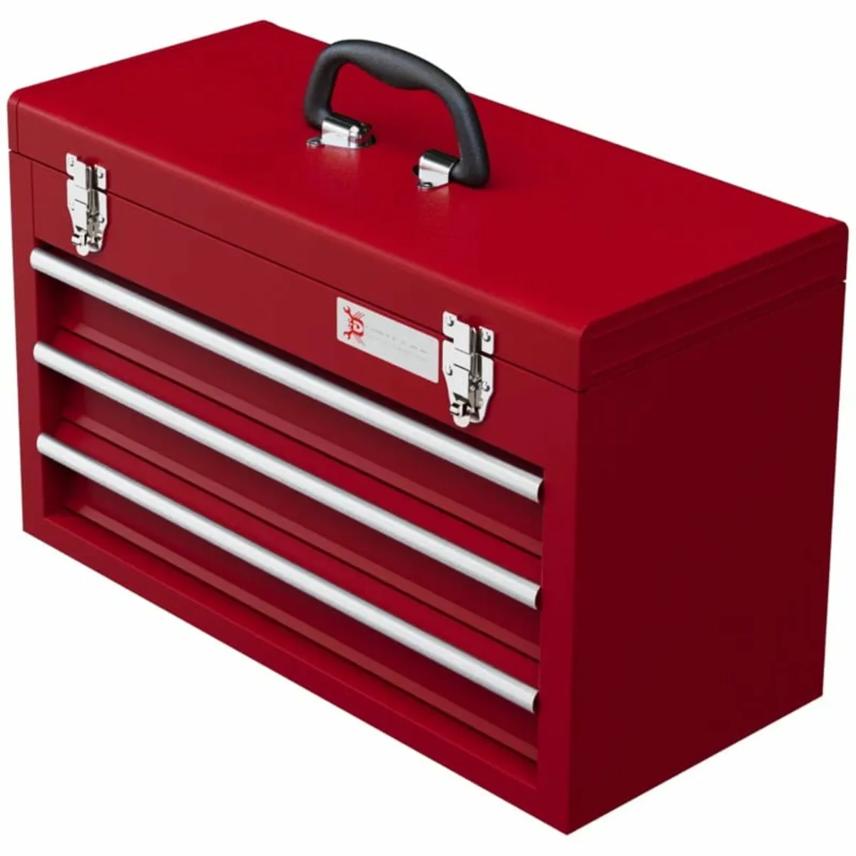 Lockable Metal Tool Box, 3 Drawer Tool Chest with - Image 2
