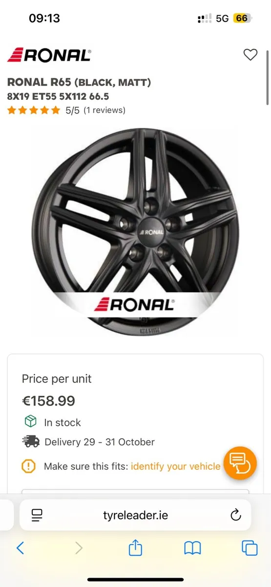 Ronal 18” Alloys (with tyres) - Image 3