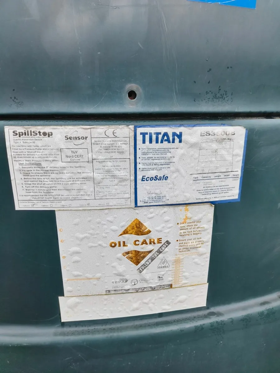 3,500 L  + 1,225 L Titan bunded Oil / Fuel Tanks - Image 2