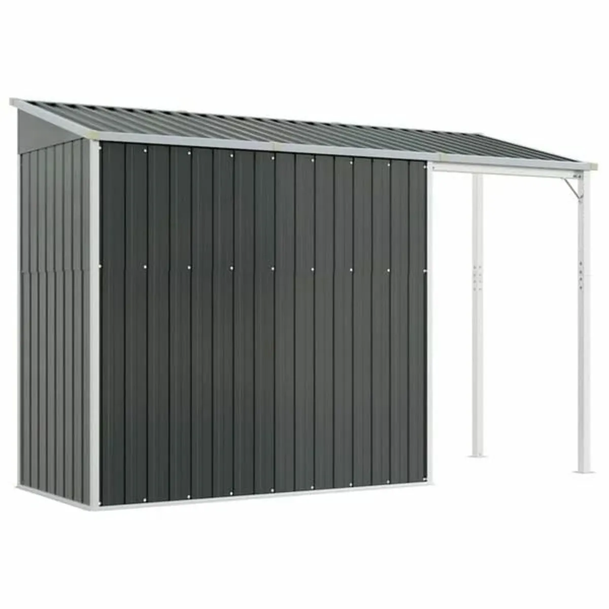 Garden Shed with Extended Roof Anthracite 277x107x - Image 4