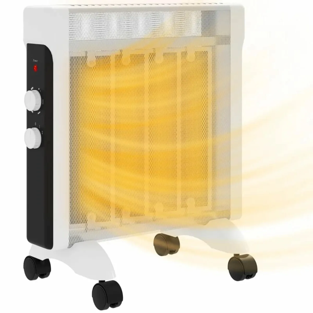 2kW Electric Heater, 10-45℃ Temperature - White - Image 2