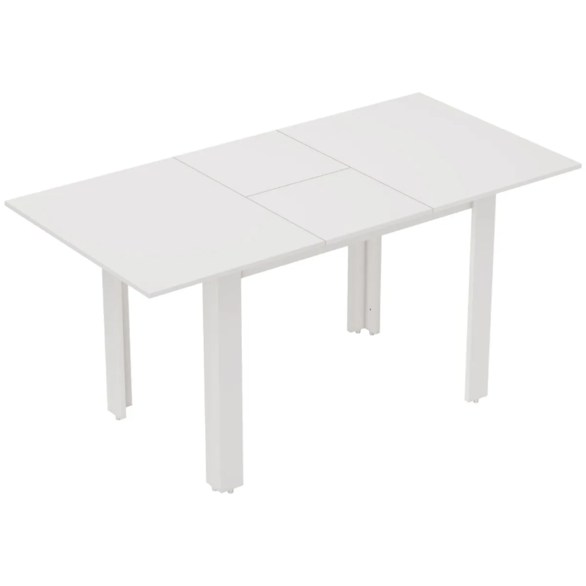 Extendable dining table, 120-160 x 70 cm, adjustab - Image 1