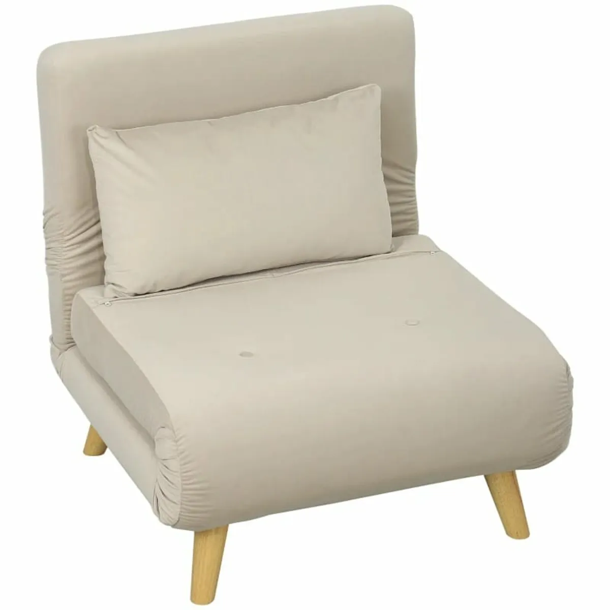 Folding armchair with bed function, foldable recli - Image 3