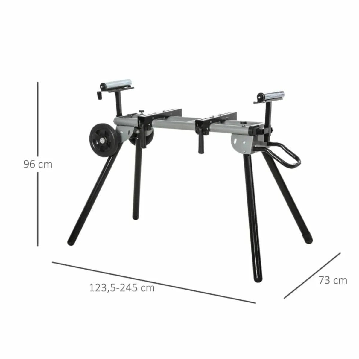 Mitre Saw Stand with Extensions, Sawhorse for Cutt - Image 4