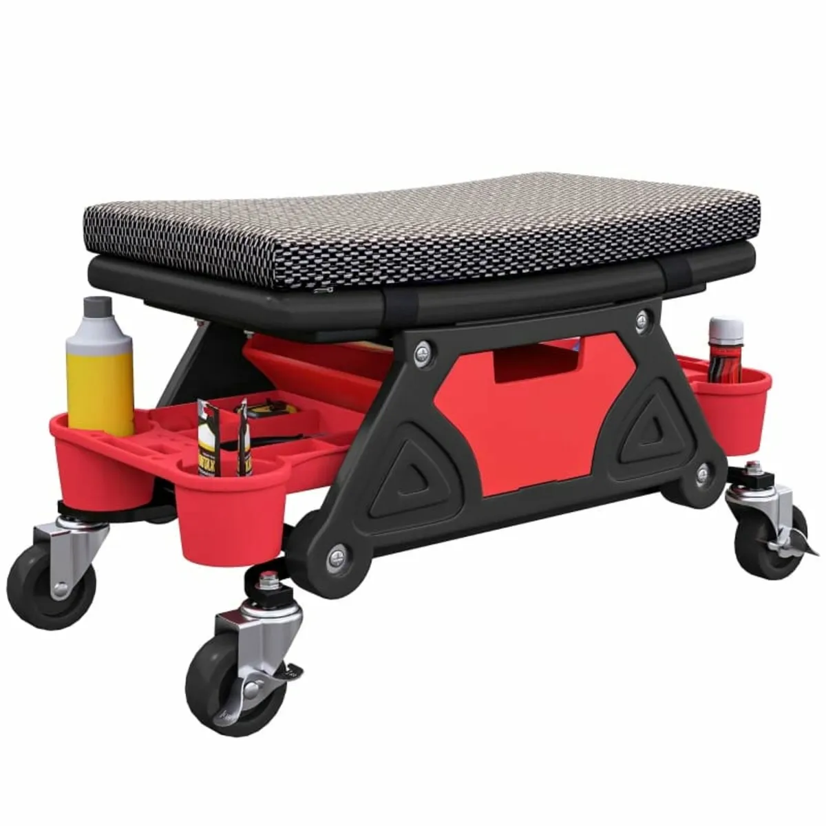 Rolling Mechanic Stool, 135kg Capacity Workshop St - Image 1