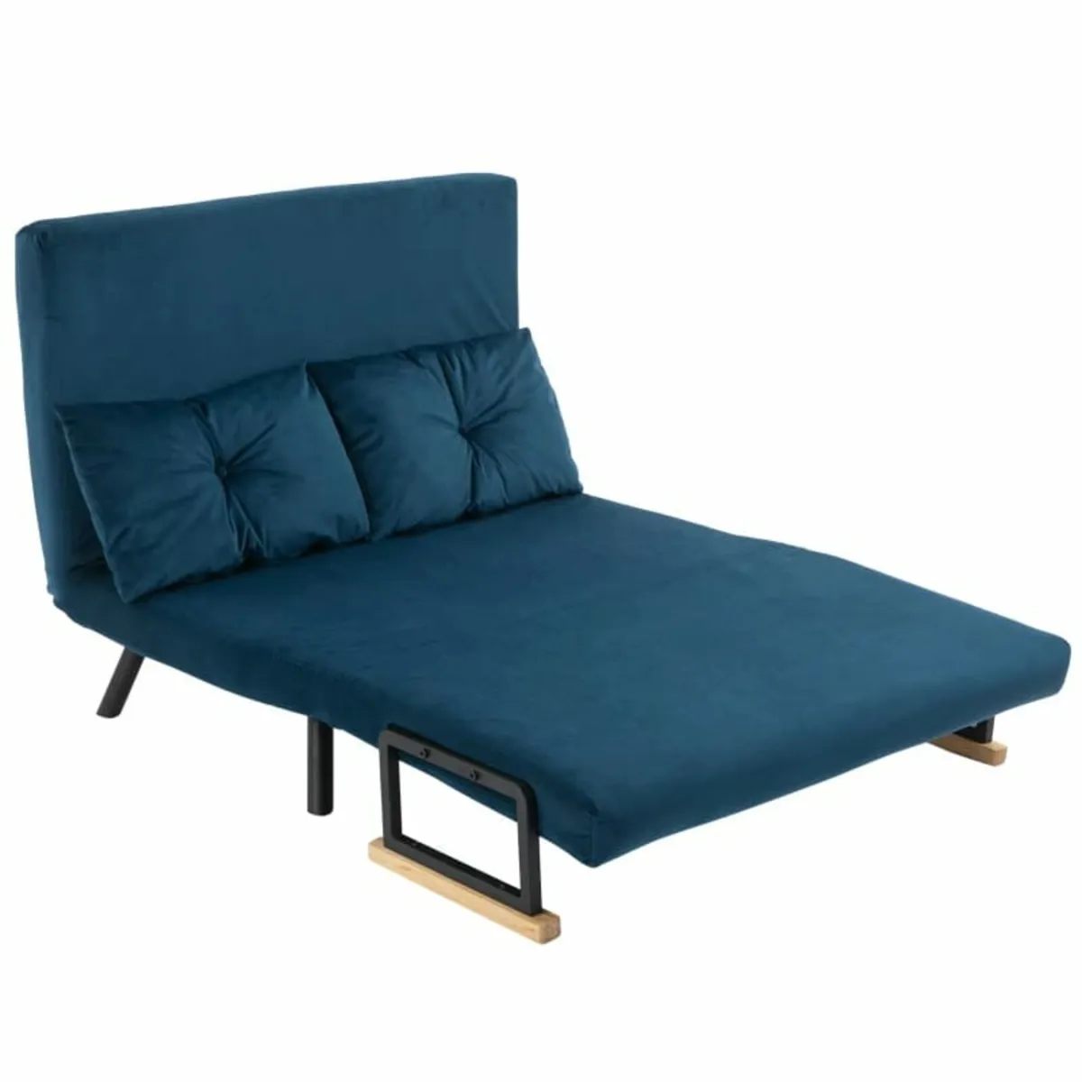 2-Seater Convertible Sofa Bed with Adjustable 5-Le - Image 2