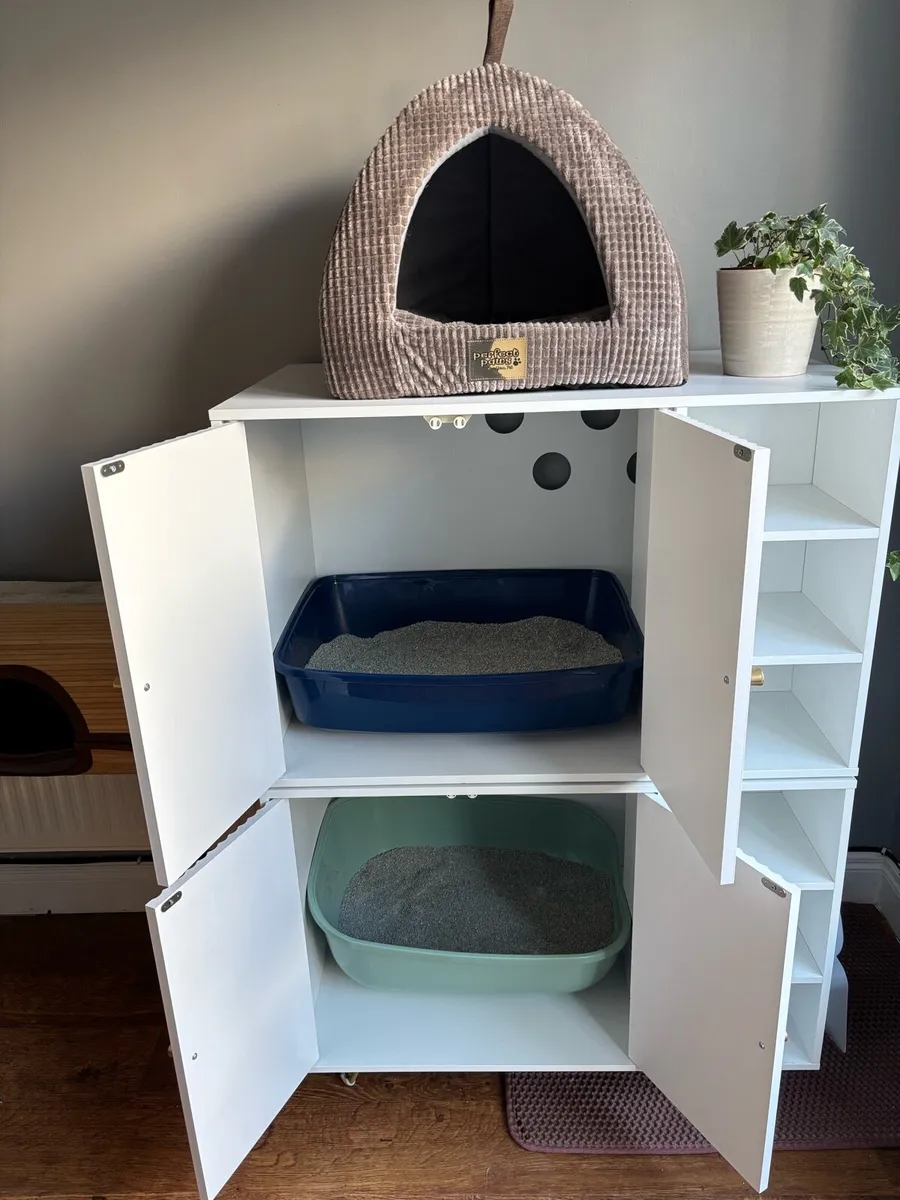 2 New Cat Litter Cabinets - Image 4