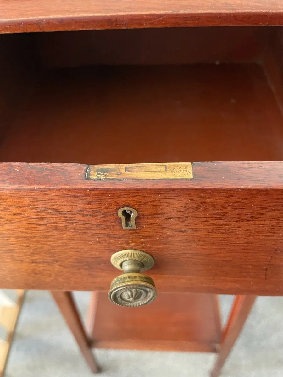 Antique tall plant stand - Image 3